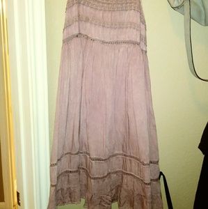 Purple Knee Length Dress